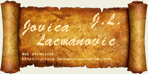 Jovica Lacmanović vizit kartica